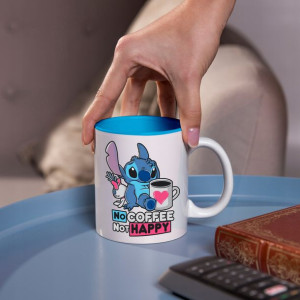 Kubek Biały Wnętrze NIEBIESKIE LILO I STICH 01