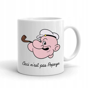 Kubek Biały z nadrukiem Na Prezent Papaj POPEYE 01