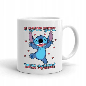 Kubek Biały z nadrukiem Prezent LILO I STITCH 06