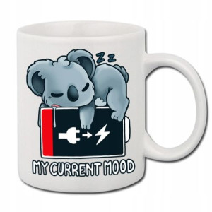 Kubek Biały z nadrukiem Prezent mood KOALA 01