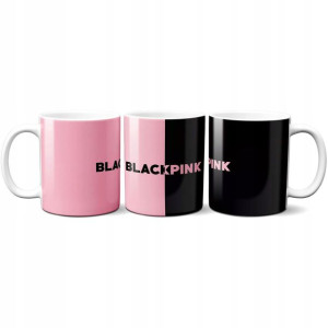 Kubek Biały z Nadrukiem Wzór K-POP BLACKPINK 01
