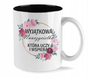 Kubek Czarny Na Prezent Na Dzień Nauczyciela Wz