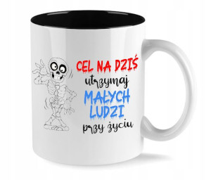 Kubek Czarny Na Prezent Na Dzień Nauczyciela Wz