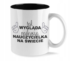 Kubek Czarny Na Prezent Na Dzień Nauczyciela Wz