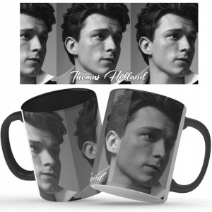 Kubek Czarny Prezent Dla Fana Tom Holland Wzory