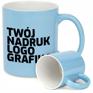 Kubek LIGHT BLUE Na Prezent TWOJE LOGO GRAFIKA