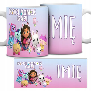 Kubek Na Prezent Święta KOCI DOMEK GABI IMIĘ Wzory