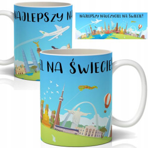 Kubek Najlepszy Nauczyciel Na Świecie Wzory - Imię