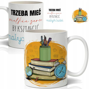 KUBEK Prezent na DZIEŃ NAUCZYCIELA MiX WZORÓW Imię