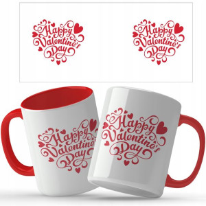 Kubek Red Na Walentynki HAPPY VALENTINES Top Wzory