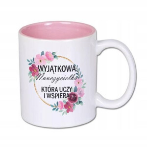 Kubek Różowy Na Prezent Na Dzień Nauczyciela Wz