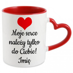 Kubek Serce Prezent WALENTYNKI Love IMIĘ Top Wzory