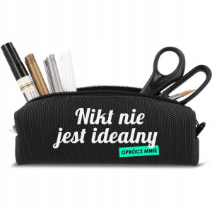 Duży Piórnik Wielofukcyjny Saszetka NAPISY Wz