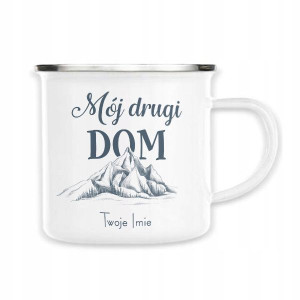 Kubek Stalowy Prezent MÓJ DRUGI DOM GÓRY IMIĘ Wz