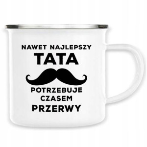 Kubek Stalowy Prezent Na Dzień OJCA dla Taty WZORY