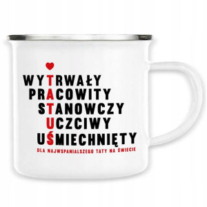 Kubek Stalowy Prezent Na Dzień OJCA dla Taty WZORY
