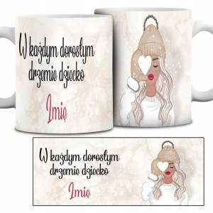 Kubek Świąteczny Prezent ŚWIĘTA MIKOŁAJKI IMIĘ Wz