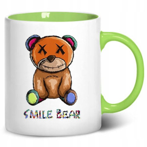 Kubek Wnętrze Ucho SMILE BEAR Różne Wzory
