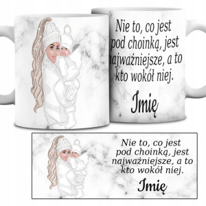 Świąteczny Kubek Prezent Święta Mikołajki Imię Wz