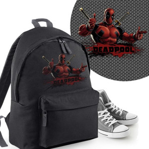 Plecak Do Szkoły Czarny Młodzieżowy DEADPOOL 02