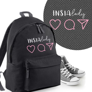 Plecak Do Szkoły Czarny Młodzieżowy INSTA LADY 01