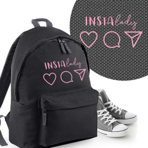 Plecak Do Szkoły Czarny Młodzieżowy INSTA LADY 02