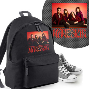 Plecak Do Szkoły Czarny Młodzieżowy MANESKIN 04