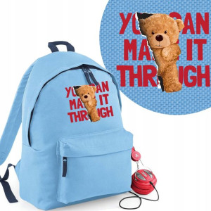 Plecak Do Szkoły Szkolny NIEBIESKI Misie Teddy Wz