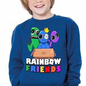 BLUZA Dziecięca Gra RAINBOW FRIENDS WZORY - 104 cm