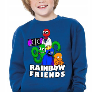 BLUZA Dziecięca Gra RAINBOW FRIENDS WZORY - 116 cm