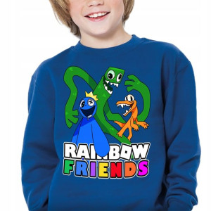 BLUZA Dziecięca Gra RAINBOW FRIENDS WZORY - 140 cm