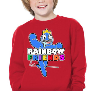 BLUZA Dziecięca Gra RAINBOW FRIENDS WZORY - 140 cm