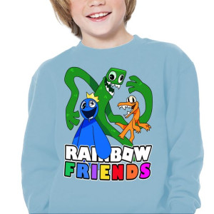 BLUZA Dziecięca Gra RAINBOW FRIENDS WZORY - 140 cm