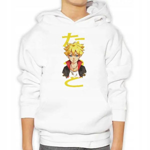 Bluza Dziecięca Kangurek Biała ANIME NARUTO - 128