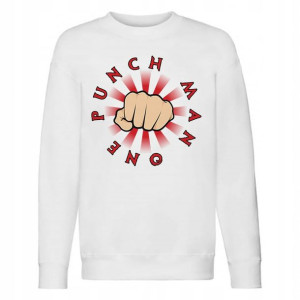 Bluza Dziecięca Sportowa Biała One Punch Man - 104