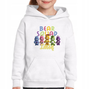 Bluza Kaptur Dziecięca Biała 128 CARE BEARS Wzory