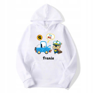 Dresowa Bluza Dziecięca 128 wzór MECHANIK 03 IMIĘ