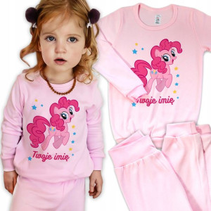 Piżama Długi Rękaw RÓŻ 122 MY LITTLE PONY 01 IMIE