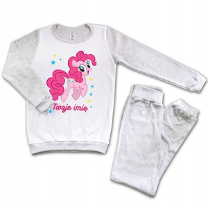 Piżama Długi Rękaw SZARA 122 MY LITTLE PONY 1 IMIE
