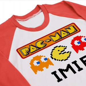 PIŻAMA Piżamka CZERWONA PAC MAN IMIĘ Wzory 152 cm