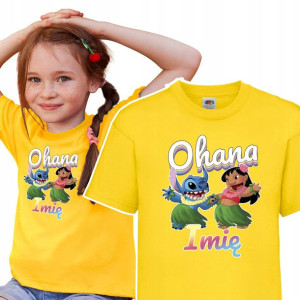 Koszulka Dziecięca 146-152 Lilo i Stitch IMIĘ Wzo