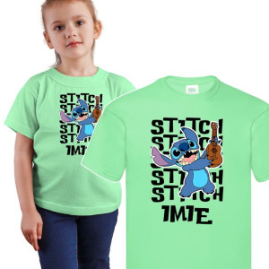 Koszulka Dziecięca 158-164 Lilo i Stitch Limonk Wz
