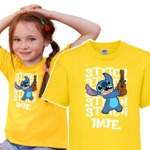 Koszulka Dziecięca 158-164 Lilo i Stitch Żółta Wz