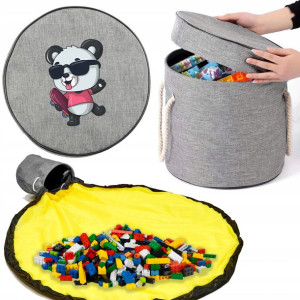 Kosz Z Matą Na Zabawki Animowane Grafiki Mix Wzory