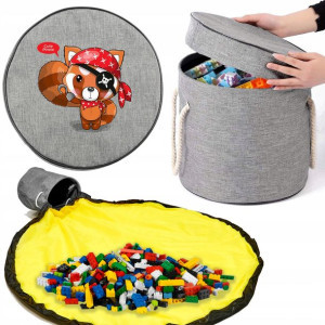 Kosz Z Matą Na Zabawki Animowane Grafiki Mix Wzory