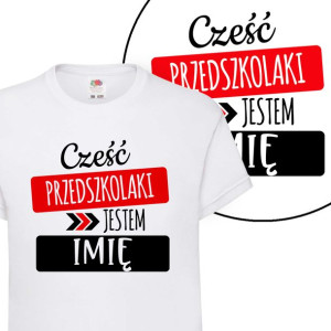 Koszulka Dziecięca 98-104 Do Przedszkola Imię Wz