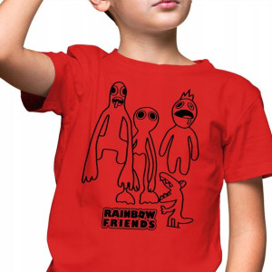 Koszulka Dziecięca 98-104 RAINBOW FRIENDS Wzory