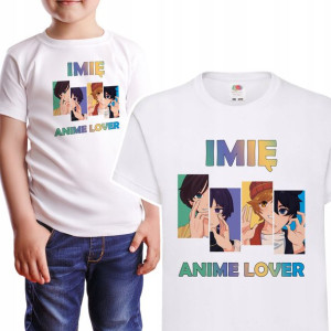 Modna Koszulka Dziecięca 110-116 ANIME Imię Wz