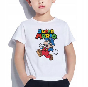 Modna Koszulka Dziecięca 134-140 Super Mario Wz