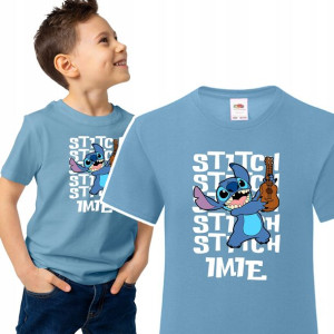 Tshirt Dziecięcy 134-140 Lilo i Stitch Niebies Wz